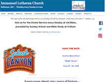 Tablet Screenshot of immanuellutheran.org