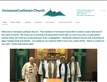 Tablet Screenshot of immanuellutheran.ca